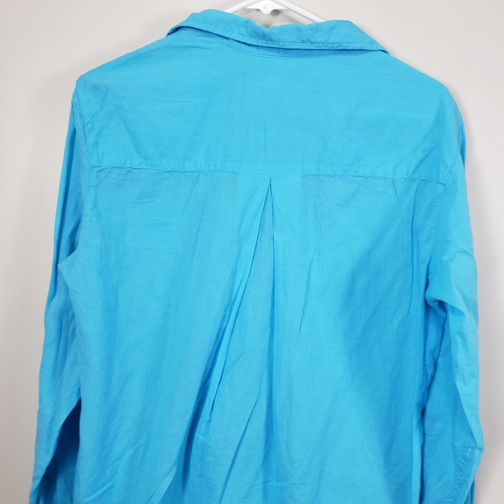 Grayson The Hero Blue button down shirt size 02 Small Cotton Womens - Picture 4 of 9